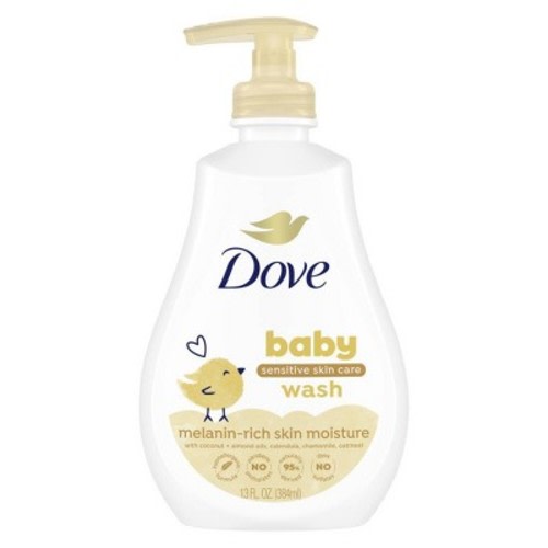 Baby Dove Baby Body Wash & Shampoo Melanin-Rich Skin Nourishment, Hypoallergenic and Tear-Free - 13 fl oz