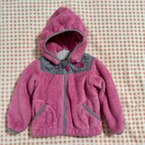 The North Face Pink Gray Baby Girl Zip Up Jacket Size 6-12m