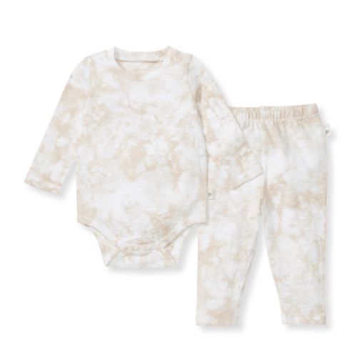 Desert Tie Dye Organic Cotton Neutral Bodysuit Set