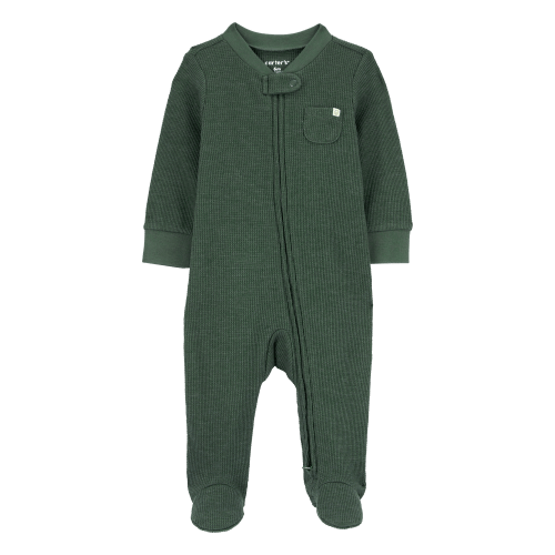 Baby Zip-Up Thermal Sleep & Play Pajamas - Carter's | Carter's