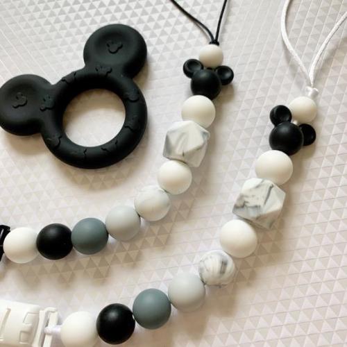 Marble Mickey Minnie Pacifier Clip - Etsy