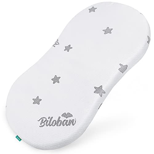 Bassinet Mattress Pad 18" x 30" x 0.8" Compatible with Halo Bassinest Swivel, Flex, Glide, Premiere & Luxe Series Sleeper, Waterproof Breathable Soft Baby Foam with Removable Zippered Cover