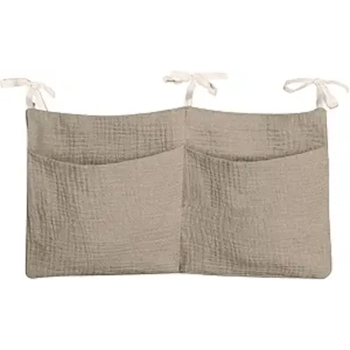 Dormitory Bed-Bunk Organizing Bag Nappy-bags Organizer Bedside Hanging Bags Milk Bottle Bib-Storage Bag Crib Organizer Bag Baby Nappy-Bag cotton (khaki)