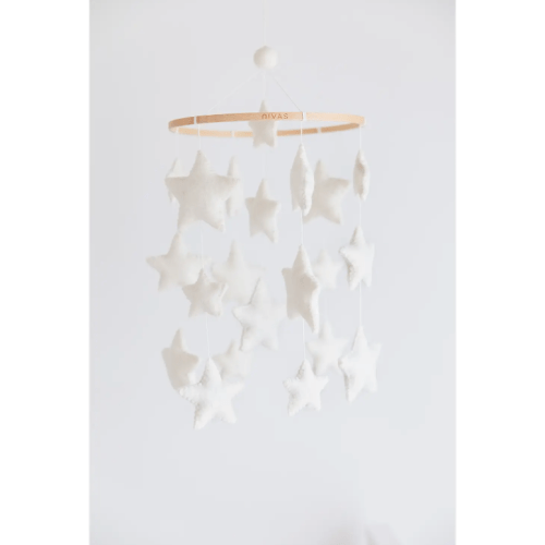 White Star Baby Crib Mobile