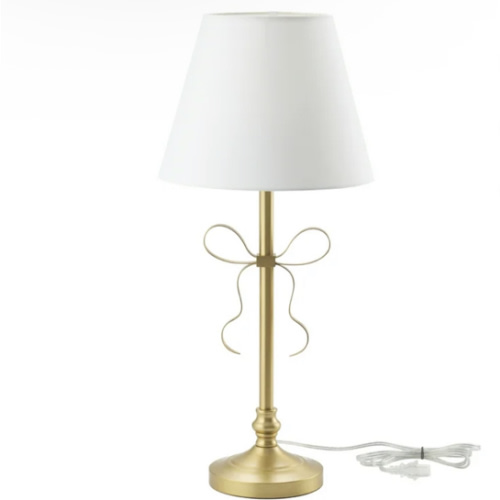 My Texas House 24" Gold Metal Bow Table Lamp - Walmart.com