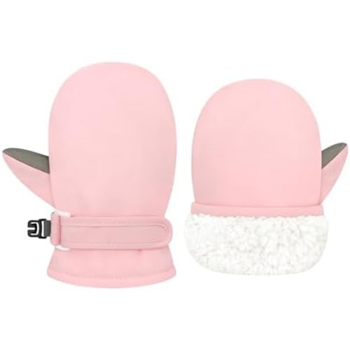 Olreco Baby Toddler Mittens Waterproof Infant Baby Winter Mittens Toddler Snow Gloves for Kids Winter Gloves for Boys Girls