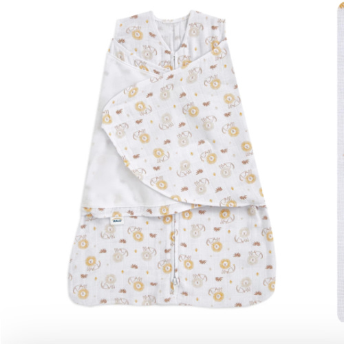 Lion Print Cotton Muslin Newborn Swaddle | HALO