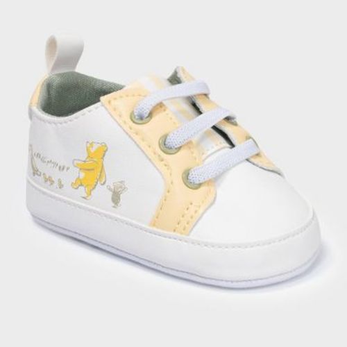 Baby Pooh Sneakers - White  6-9 Months