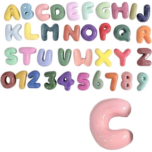4 Inch Gypsum Letter or Number for Wall Decor, Single Alphabet or Digit for Home Decor Party Decoration Name Signs, Birthday Gifts for Boys Girls (Letter C)