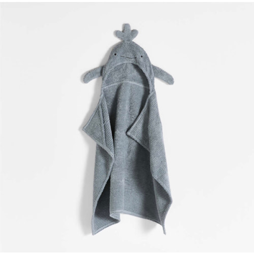 Whale 100% Organic Cotton Hooded Baby Towel