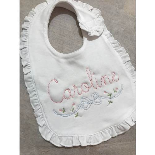 monogram/initial personalized bib