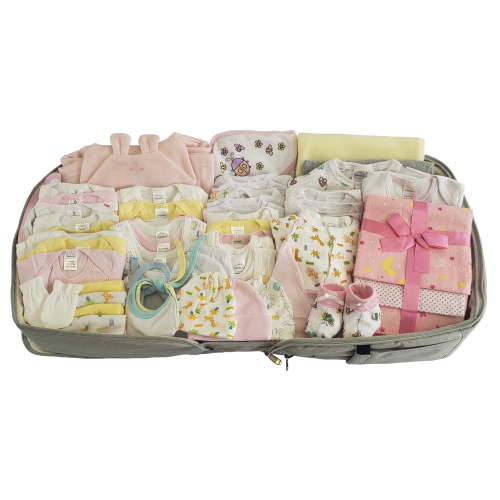 Bambini Baby Girls Clothing Starter Set, 62pc