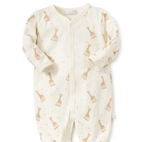 Sophie la girafe Ecru Print Footie