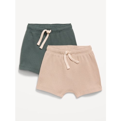 Waffle-Knit Pull-On Shorts 2-Pack for Baby | Old Navy