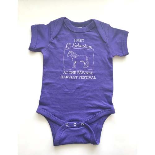 Parks and Recreation inspired baby shirt. I met Li'l Sebastian bodysuit. Funny kid clothing.
