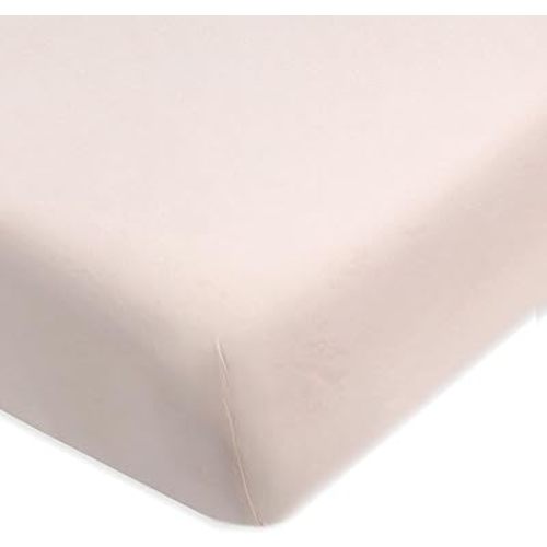 HonestBaby Unisex-Baby Classics Fitted Crib Sheets Set Standard Mattress, 100% Organic Cotton Baby Boys, Girls, Neutral, 1 Pack - Peach Skin Papercut Floral, One Size