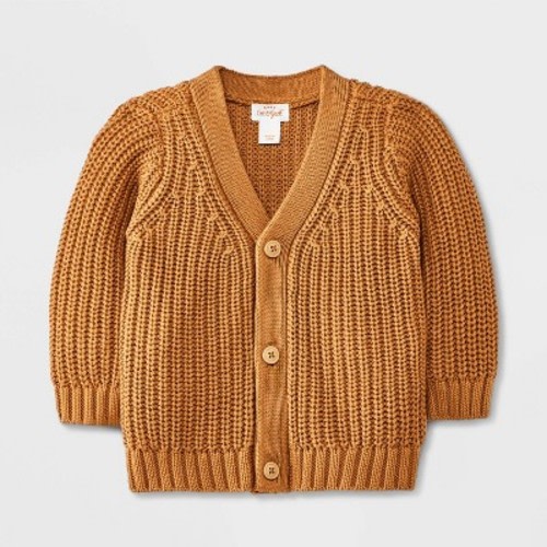 Baby Cardigan Sweater - Cat & Jack™, Color: Light Brown, Size: 12M