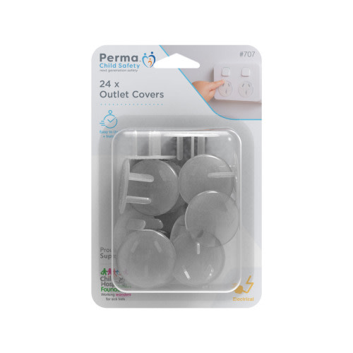 Perma Child Safety Outlet Covers - 24 Pack
