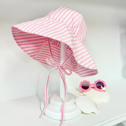 $44.00 Cissy Sunhat - Pier Party Pinckney Pink Stripe
