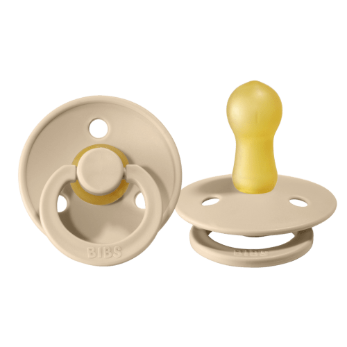 BIBS Pacifier Original COLOUR Latex 2 PK Vanilla