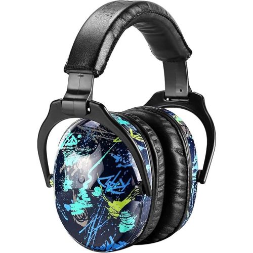 ZOHAN EM030 Kids Ear Protection, Noise Cancelling Headphones Ear Muffs for Autism Sensory, Safety Noise Reduction Hearing Protection for Monster Truck/Concerts/Fireworks/Air Shows