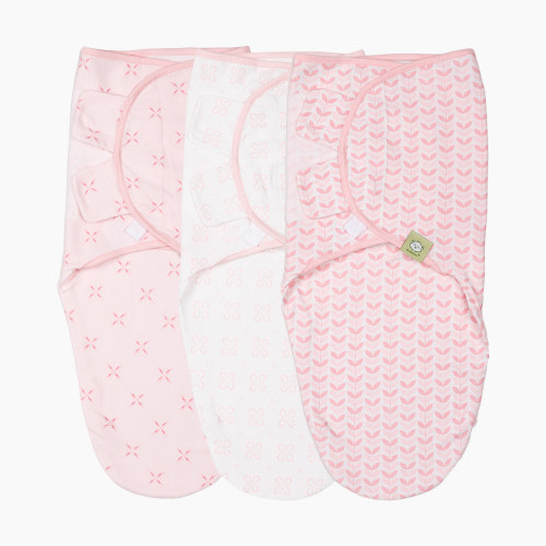 KeaBabies Soothe Swaddle Wraps (3 Pack) - Blossom, One Size, 3