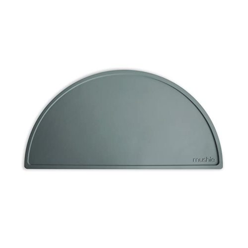mushie Silicone Placemat for Kids | BPA-Free Non-Slip Design (Dried Thyme)