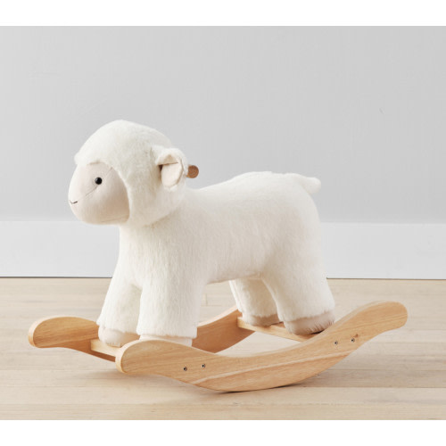 Personalized Lamb Critter Plush Nursery Rocker