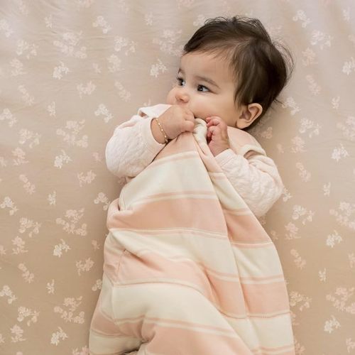 Burt's Bees Baby Essential Organic Cotton Fitted Crib Sheet, Breathable for Boy Girl Standard Crib & Toddler Mattresses