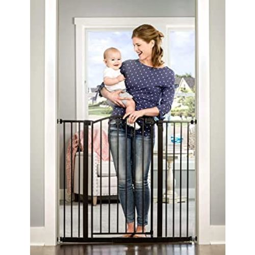 Regalo Easy Step Extra Tall Arched Décor Walk Thru Baby Gate, Includes 4-Inch Extension Kit, 4 Pack Pressure Mount Kit and 4 Pack Wall Mount Kit, Bronze, 36-Inches Tall (Pack of 1)