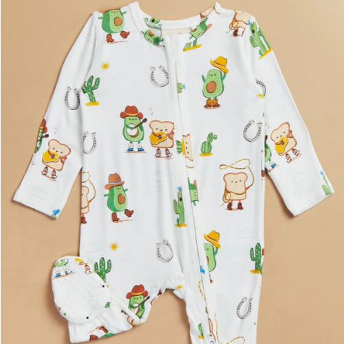 Rodeo Avo Toast Footie in Multi | Tullabee