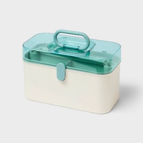 Lidded Storage Caddy Blue - Brightroom™