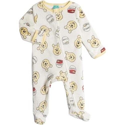 Disney Baby Boys Long Sleeve Footed Sleep and Play Coveralls