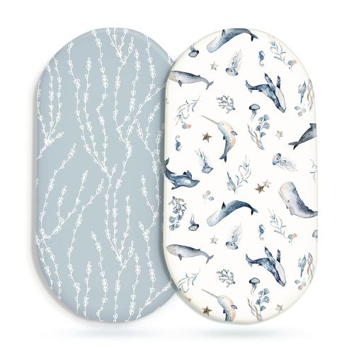 Ultra Soft Fitted Bassinet Sheet Set 2