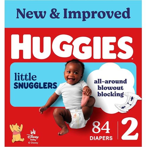 Huggies Little Snugglers Diapers Size 2, 84 Count