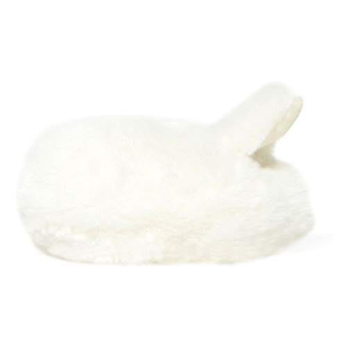 Fur slippers | Ecru