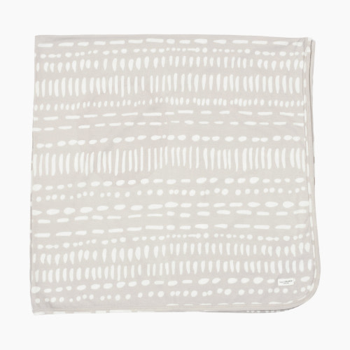 Loulou Lollipop Stretch Knit Blanket - Grey Mudcloth