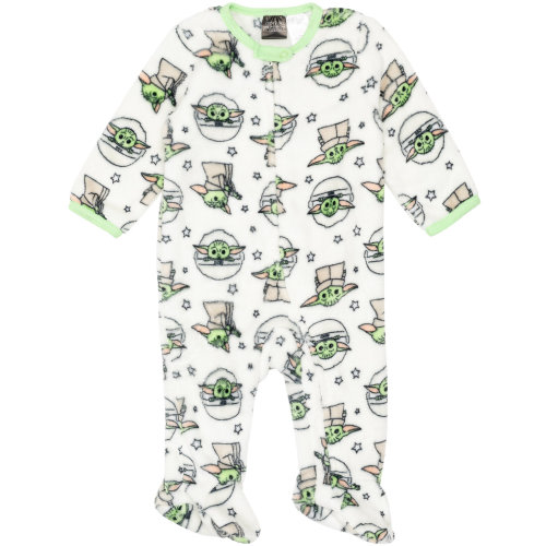 Star Wars The Mandalorian The Child Infant Baby Boys Zip Up Sleep N' Play Newborn to Infant