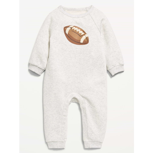Long-Sleeve Graphic Fleece One-Piece for Baby