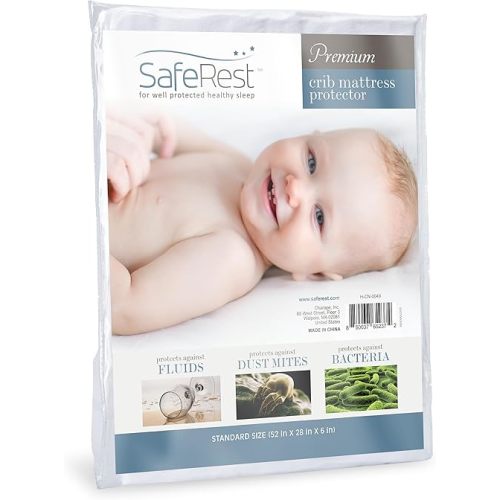 SafeRest 100% Waterproof Crib Size Mattress Protector