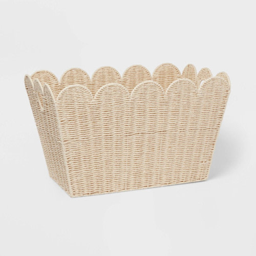 Floor Woven Scallop Kids' Storage
