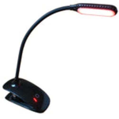 GembaRed Calm Red LED Clip Book and Reading Light