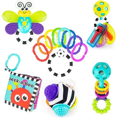 Sassy Play My Way Infant Gift Set - 6 Pieces - Ages 0+ Months