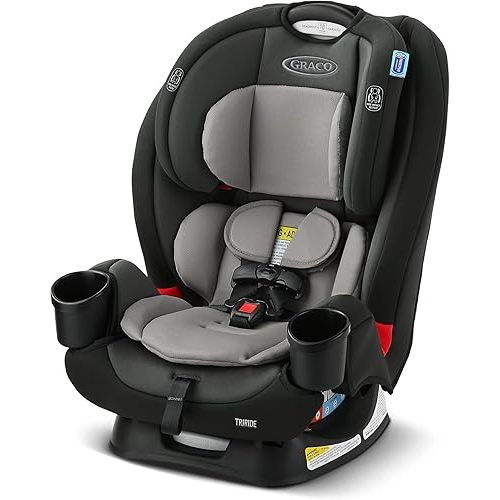 Graco TriRide 3-in-1 Convertible Car Seat - Highback Booster, Forward & Rear Facing modes, Suitable from Newborn to Preschooler, Perfect for Long Journeys in Redmond Color