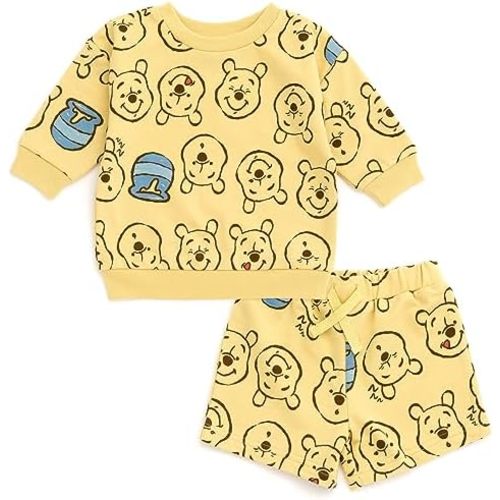 Disney Mickey Mouse Winnie the Pooh Lion King Toy Story Jack Skellington French Terry Sweatshirt & Shorts Newborn to Big Kid