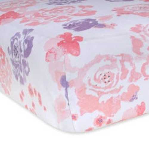 Spring Roses Organic Cotton BEESNUG® Fitted Crib Sheet| Burt's Bees Baby®