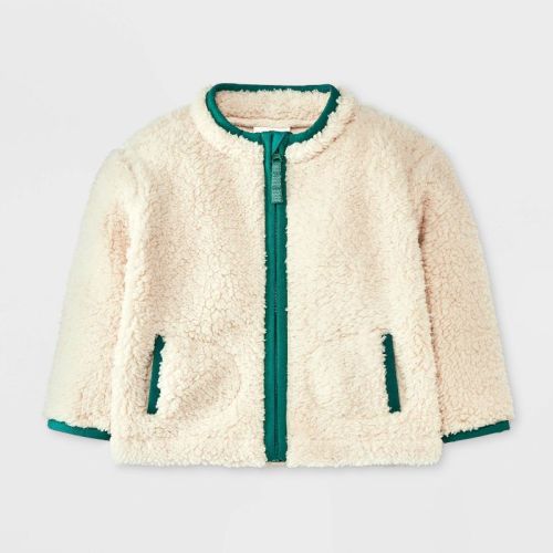 Trim Faux Shearling Fur Jacket (6-9m)
