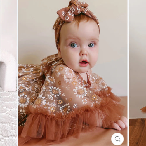 Toffee Daisy Baby Girl Boho Dress - Tan / Brown – Before & Ever