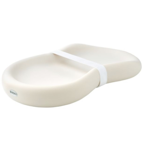 Keekaroo Peanut Changer Baby Vanilla– The Original Made in USA Easy-to-Clean Changing pad and The only Shell Over Foam, Fully Water Repellant