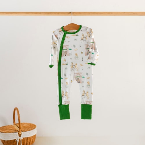 Powdered Sugar and Puppies Organic Cotton Pajamas - ZukaBaby